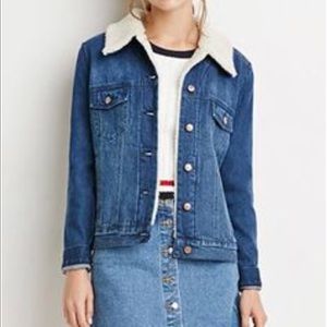 Fuax Shearling Denim jacket
